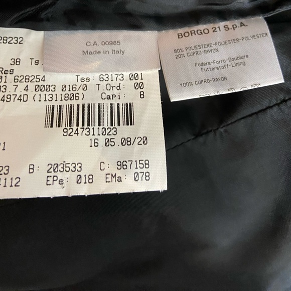 Giorgio Armani grey black designer blazer  Sz 38 - Picture 9 of 13